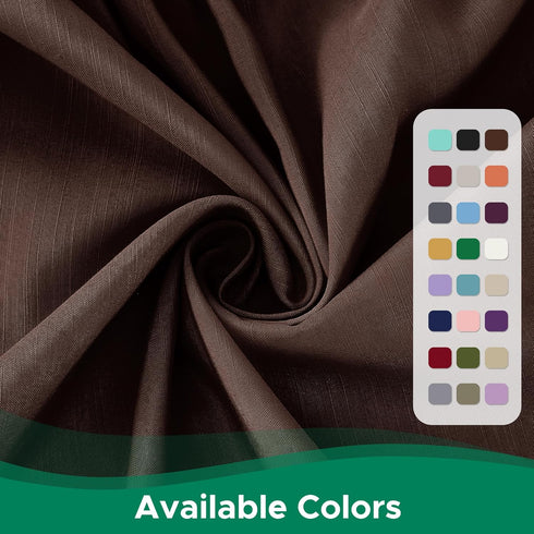 Biscaynebay Wrap Around Bed Skirts for Queen Beds, 15" Drop, Brown Adjustable Elastic Dust Ruffles