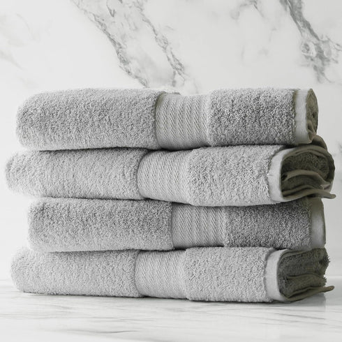 1888 4 Pack Set, Mills Premium Bath Towel True Classics Premium Cotton Blend, Super Soft and Highly Absorbent Bath