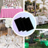 Childom 3 Pack Plastic Tablecloths for Rectangle Tables, 54" x 108" Black Disposable Table Cloths