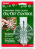 1225LS Snowflake Metal Ornaments with On/Off Touch Control, 7.5 inches, White
