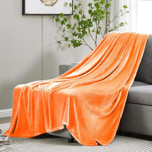 50" 60", Cozy DREAMNINE Soft Fall Fuzzy Fleece Throw Blanket for Couch Sofa x Decorative Solid Lightweight Velvet
