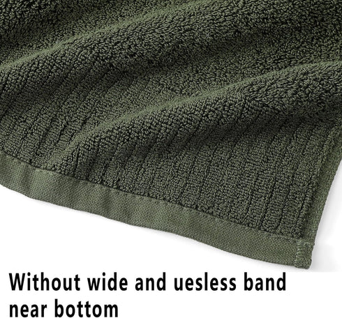 27.5x55 Inches Set 6 100 650GSM Green,6PCS) YTYC Luxury Bath Towels of Large, Percent Cotton Super Absorbent Soft