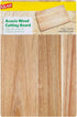 Glad Acacia Wood Cutting Board for Kitchen, Small Reversible Solid Butcher Block, 11 x 7 Inches