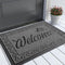 Yimobra Heavy Duty Welcome Mat, Sturdy Door Mats for Home Entrance, Waterproof Low Profile Doormat, 29.5 x 17, Black