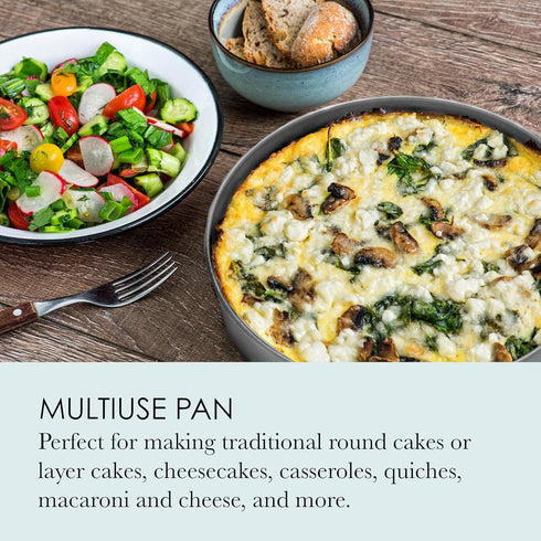 Chicago Metallic 59629 9-Inch Non-Stick Round Cake Pan - Commercial II for Layer Cakes, Cheesecakes, and More