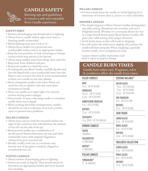 Root Candles Honeycomb Traveler Scented Beeswax Blend Candle, French Vanilla