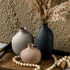 Set 3, Ceramic Vase of Small Modern Rustic Pottery Vases for Home Decor,Farmhouse Flower Vase for Pampas Grass, Dried