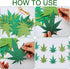 2 Pieces Pot Leaves Weed Banners and 51.2 x 86.6 Inch Weed Tablecover for Pot Leaf Birthday Party Picnic Decoration
