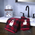 SKL Home Christmas/Gift Woodland Winter Snowman Bath Towel, Red