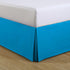 FRESH IDEAS Kids Twin Bed Skirt - Lux Hotel Tailored Microfiber Bedskirt, Classic 14" Drop Length, Blue