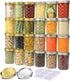 8 oz, 24 Pack 8 oz SPANLA Mason Jars Canning Jars Half Pint Glass jars with Regular Lids and Bands, Small Mason Jars