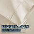 HC Collection Pillow Cases Standard/Queen Size Set of 2 - Microfiber, Extra Soft, Cream