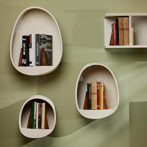 Firmly TILISMA Walnut Bookends for Shelves | Wooden Book Ends for Shelves | Sturdy Book Holders, Stoppers with Metal