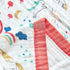 J-pinno 100% 6 70" 82") Rainbow Unicorn Cloud Muslin Blanket Cotton Layer Quilt Bed Blanket Soft Warm Throw Sofa Couch
