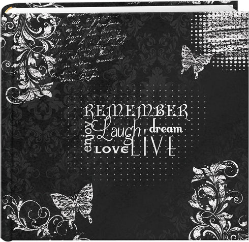Pioneer Photo Albums EV-246CHLK/R 200-Pocket Photo Album for 4x6-Inch Prints, Chalkboard Printed, Black