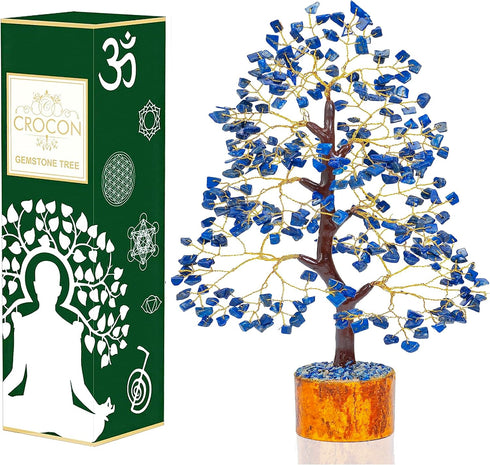 Lapis Lazuli Tree - Crystal Tree of Life, Gemstone Tree for Feng Shui, Positive Energy, Healing Crystals, Spiritual Gift