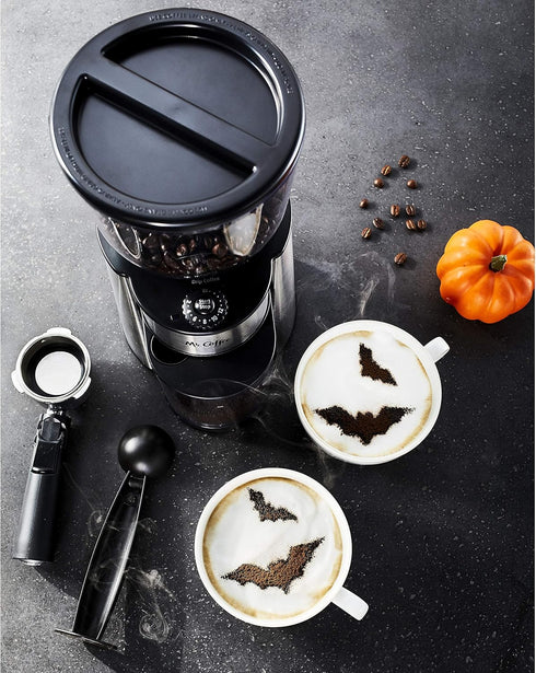 18 Mr. Coffee Automatic Burr Mill Coffee Grinder with Custom Grinders Silver