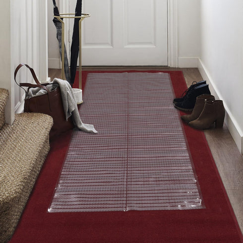 Ottomanson Waterproof Non-Slip Clear Runner Rug - Customizable Floor Protector for Entryway, 2'2" x 5'