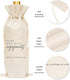 Wedding Gift Wine Bags - Burlap Wine Bottle Cover Bag for Engagement, Bridal Shower, and Bachelorette Party Favor