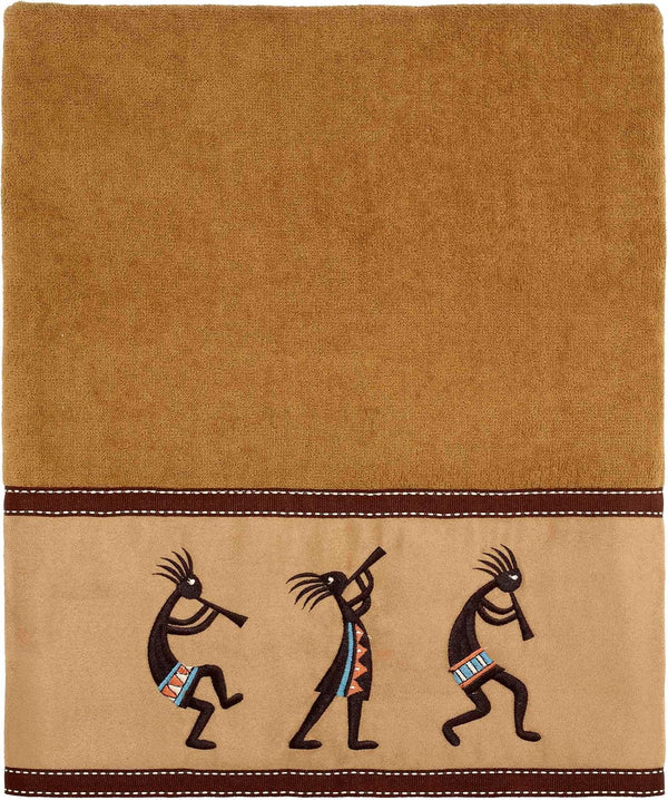 Avanti Linens Kokopelli Bath Towel, Nutmeg