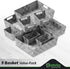 NEATERIZE Closet Organization and Storage Baskets, Set of 9 for Bathroom, Laundry, Baby Nursery, Dark Grey