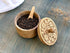 Salt Pinch Bowls - Vintage Salt Box Cellar with Wooden Lid, Spice Bowls for Cooking, Natural Mango Wood