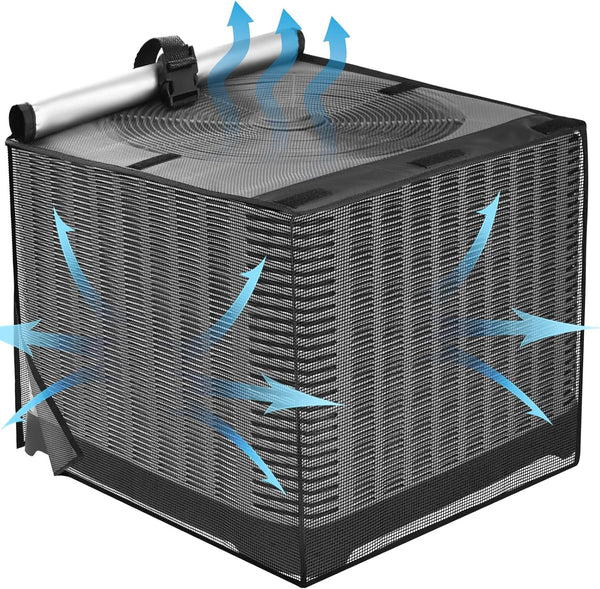 Air Conditioner Covers for Outside, Breathable Full Mesh, Waterproof Top, 32"W x 32"D x 36"H