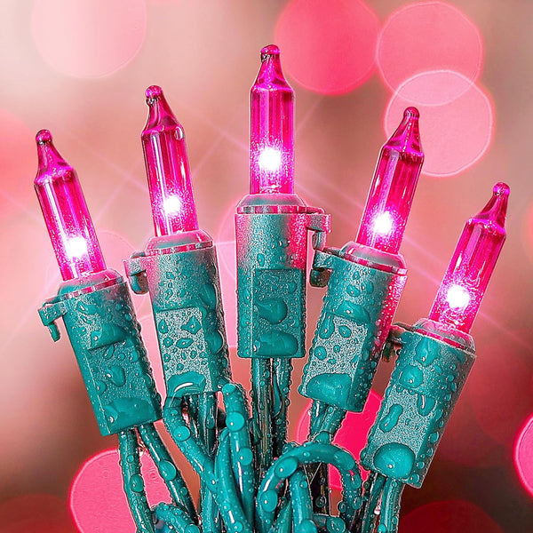 Purple Halloween Lights Outdoor, 50 Count Waterproof Fairy Lights for Holiday Decorations