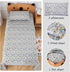 Set, 4-Piece 15 Inches Sets Softan Kids Bed Sheet Full Size Sheets, Microfiber Fitted Sheet with Deep Pocket and Corner