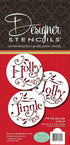 Holly, Jolly and Jingle Cookie Stencil Set by Designer Stencils