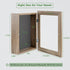 Frametory 8.5x11 Shadow Box Frame - Front Opening, 2 inch Depth Display Box for Wall and Tabletop, Memory Box (Tan)