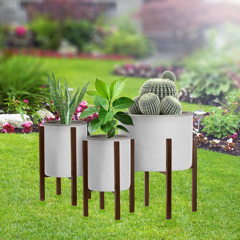 10 16 Inches 1 Pack) Sorbus Adjustable Metal Plant Stand Mid Century Style Flower Pot Holder, to Planter Stand