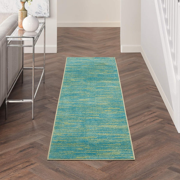 Nourison Home Nourison Essentials Blue Green 2'2" x 7'6" Area Rug -