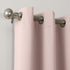 Sun Zero Soho Blackout Energy Efficient Grommet Curtain Single Panel, 54" x 63", Blush Pink