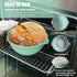 9in Bread Proofing Basket, Silicone Sourdough Baking Bowl with Liner, Thick Foldable Reusable Handmade Supplies (Light