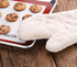 New Star Foodservice Oven Mitts, Extra Defense up to 400F, Set of 2, Tan Terry Cloth, 13-Inch