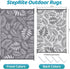 (6'x 9', StepRite Outdoor Rug, Patio Rug, Plastic Straw Camping Rugs, Large Waterproof Area Rug and Mat for Outdoors