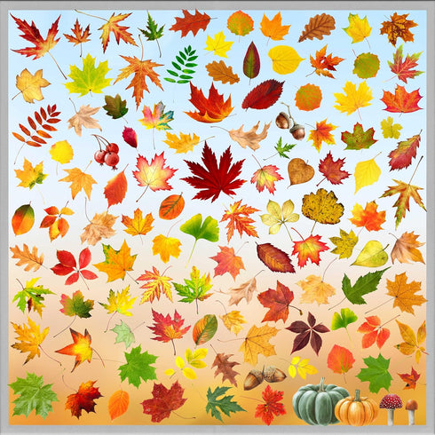 Fall Decorations for Home, Fall Window Clings, Thanksgiving Decorations with Maple Leaves Stickers for Decor
