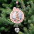 BANBERRY DESIGNS Baby Girl's First Christmas Photo Ornament - 2025 Dated Keepsake Decoration for Newborn Daughter - 3"