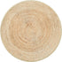 4ft /48 inch/122 cm Asrug Faux Jute Round Rug Area Rug Washable Non-Slip Circle Rug Soft Touch Circle Rugs Round