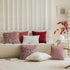 12 20 Set 2 30x50cm, Home Brilliant x Pillow Cover of Shaggy Rectangle Lumbar Throw Pillows Blush Faux Fur Accent