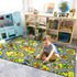 79"x39" STARUIA Washable Kids Carpet Play Mat Rug for Boys Play Room, Baby Fun Learning Car Rug for Kids Toy Cars