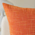 Kevin Textile Fall Pillow Cover Decor, 18"x18" Lined Linen Throw Pillow Cases, Set of 2, Orange