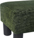 15" Adeco Flannel Small Footstool Ottoman for Footrest, Modern Velvet Rectangle Step Stool Extra Seating with Non-Skid