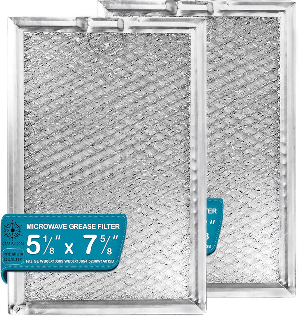 WB06X10309, WB06X10654 Microwave Oven Grease Filter Replacement for GE Stove, 2-Pack