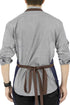 Under NY Sky Chef Apron - Professional Blue Denim, Adjustable Cotton Straps, Smart Pockets for Men and Women