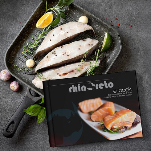 Rhinoreto Fillet Knife for Fish - Razor Sharp Flexible German Stainless Steel Blade with Non-Slip Handle