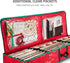 ZOBER Polythene Storage Bag - 40 Inches Long, Gift Wrapping, Inner Pockets, Storage Box for Gift Paper and Holiday