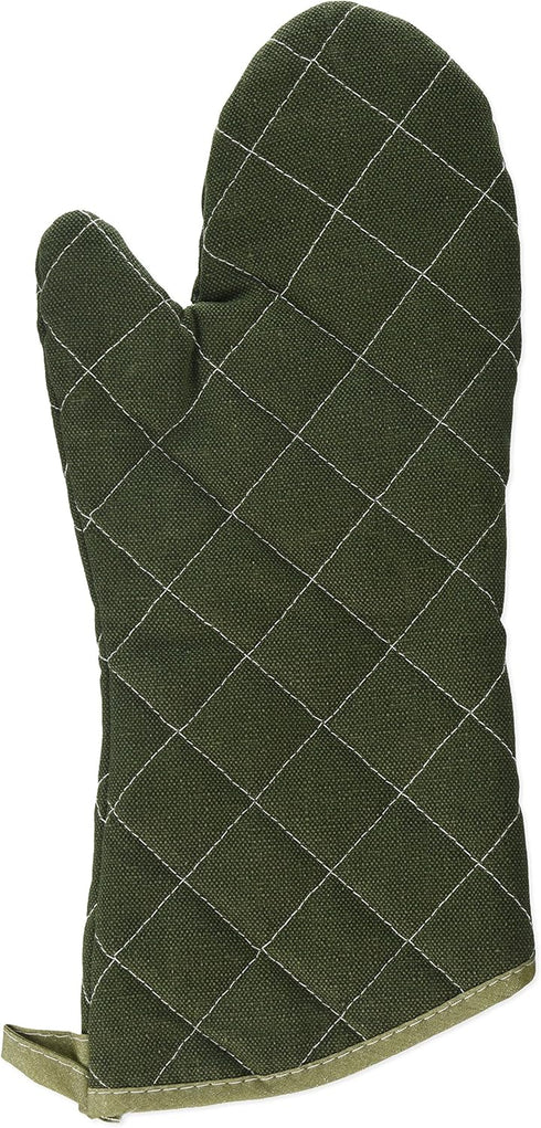 Winco Flame Resistant Oven Mitt, 15-Inch, Sage Green