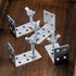 Roman Shade Wall L Bracket and Wingnut Ceiling or Wall Mount Brackets for Roman Shade Home Window Drapery (8)